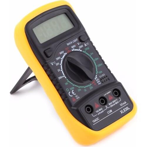 XL830L Digital Multimeter Voltage Tester Ammeter Multi meter AC/DC Voltage Amp Current Resistance Tester Meter BlueBacklight