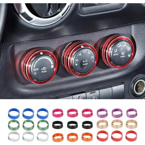 BAWA Car Air Conditioner Switch Button Decoration Trim Stickers For Jeep Patriot 2010-2016 Interior Parts Accessories