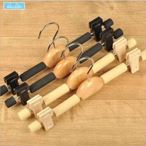 Wooden Eva Anti-slip Pants Hangers Brand Clothes Store Display Tool Easy Storage Wedding dress Hanger