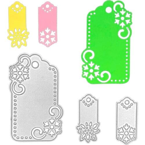 Julyarts 3X Tags Combination Cutting Dies New Metal dies Molds for Card Making DIY Scrapbooking Cardstock Die Cut Stencils
