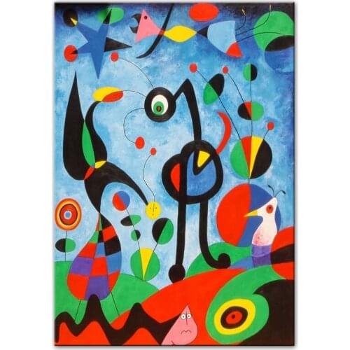 The Garden 1925 By Joan Miro Famous ArtWork Reproductions Abstract Canvas Paintings Of Joan Miro Wall Pictures Home Wall Decor