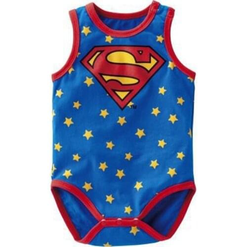 6-24Month High Quality Print Baby Boys Girls Bodysuits Sleeveless Cotton T-shirt Infant Toddler Boy Girl Jumpsuit Kids Jacket