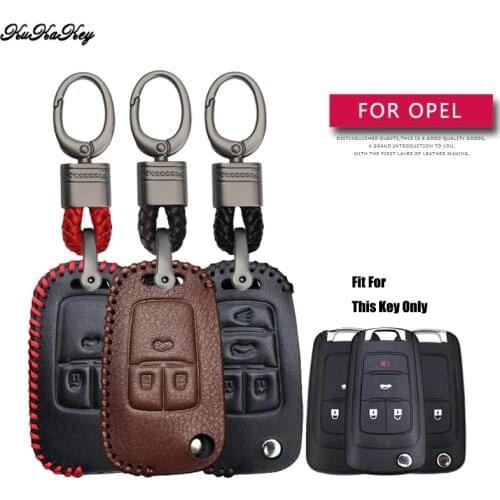 Leather Car Key Case Cover Protection Shell Skin For Opel Astra G Mokka Insignia Vectra Meriva Corsa Zafira Keyring Keychain