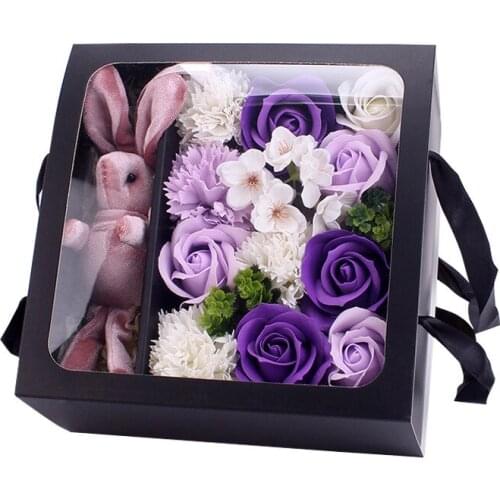Creative Gift For 2021 Mothers Day Carnation Practical Rose Soap Flower Gift Box 520 Valentines Day