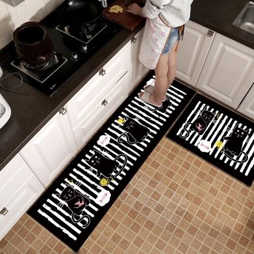 Waterproof Oilproof Kitchen Mat Antislip Bath Mat Soft Bedroom Floor Mat Living Room Carpet Doormat Kitchen Rug