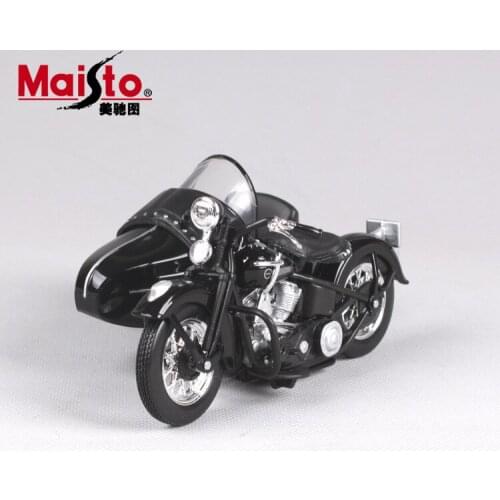 Diecast Alloy Motorcycle Scale Motor Scoote Car Models Motorbike Vehicles mkd3 Toys for Children 1:18 Side Car Machine Sidecar
