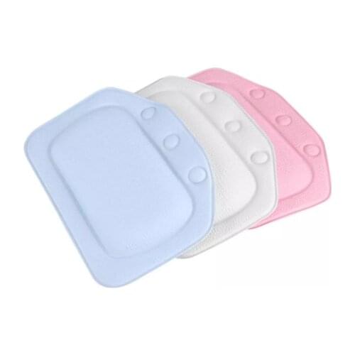 Soft Home Spa Inflatable Bath Pillow Soft Foam Padded Spa Bath Pillow Tub Headrest Head Neck Back Cushion Bathroom