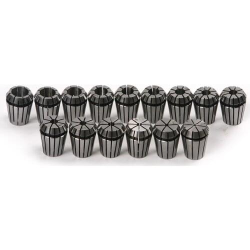 15Pcs ER25 Collet Tool Precision Spring Collet Set from 2mm to 16mm CNC Collet Chuck For Milling Lathe Tools and Spindle Motors