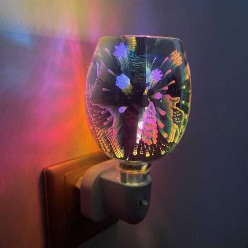 New Aroma Electric Wax Melt Incense Burner 3D Touch Electric Lamp Plug In Night Light Art Aromatherapy Diffuser Wax Warmer