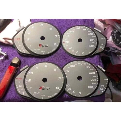 Upgrade For Audi S6 S7 S8 Instrument Panel Paper 320km/h Tachometer Dia