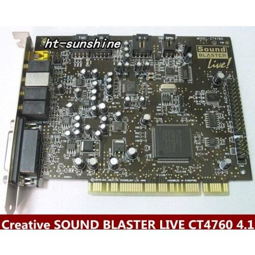 Original disassemble for Creative SOUND BLASTER LIVE CT4760 4.1 sound card working good