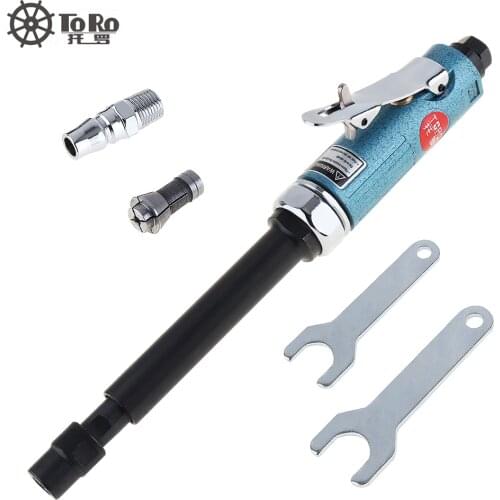 TORO 1/4" 25000RPM Extended Shaft Straight Shank Pneumatic Tools Grinding Machine Air Die Grinder for Engraving Tire Repair