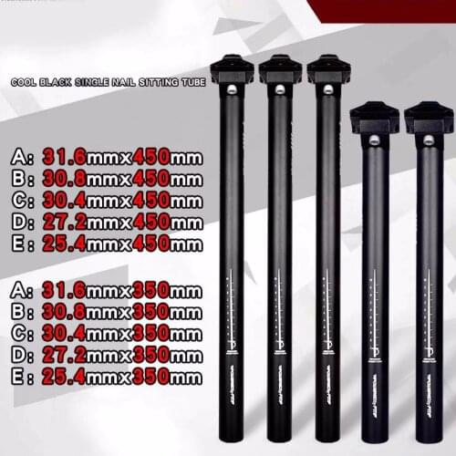 Bicycle Seatpost Aluminum Alloy Black MTB Road Bike Parts 25.4/27.2/28.6/30.4/30.8/31.6*350/450mm Seat Post