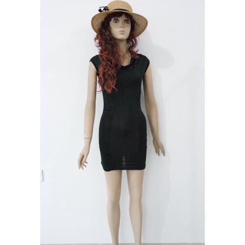 Popular Mini Dress With V Neck 3S2028 Sexy Black Short Mini Dress For Women Sexy Clubwear