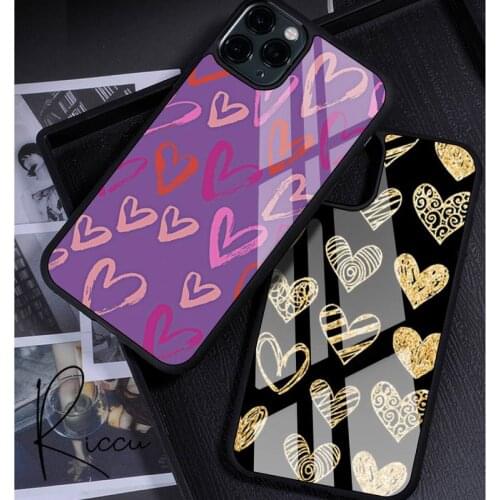 Cartoon Love Lovely Phone Case Rubber for iPhone 12 11 Pro Max XS 8 7 6 6S Plus X 5S SE 2020 XR 12 Mini case
