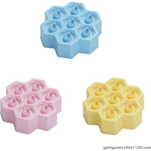 P8DE Ice Lolly Maker Mould Tray DIY Juice Silicone Ice Cream Mold
