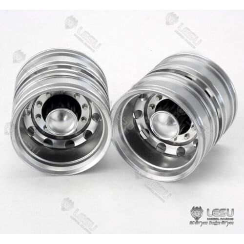 LESU Metal Rear Wheel Hub for 1/14 TAMIYA VOLVO Tractor Truck Trailer Dumper DIY Car Model