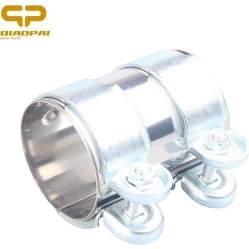 Stainless Steel Thicker Car Muffler Clamp Exhaust Pipe 1K0253141P 1854 891 For A5 A6 Q5 Q7 A4 A8 VW Golf GTI Touareg 65*95mm