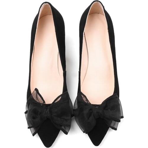 EPERFETT 2019 womens shoes Lace flower high heel shallow mouth womens shoes