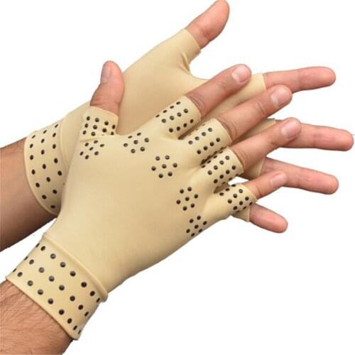1 Pair Arthritis therapy gloves Relief Arthritis Pressure Pain Heal Joints Magnetic Therapy Gloves support Hand Massager
