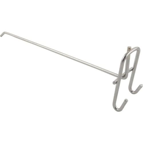 25pcs 250mm Length Grid Wall Bracket Hooks 3.5mm Wire Dia. Chrome-plated Wall Display Hanger for Suppermarket Store
