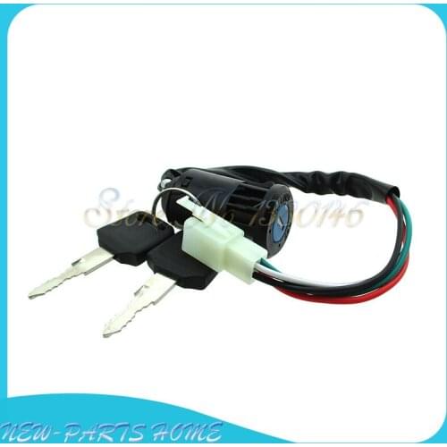 4 Wire Key Switch For 50cc 110cc 4 wheeler Pit Dirt Baja Mini Bikes ATV Quads Motorcycles Motocross