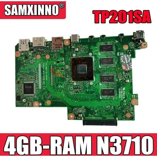 Akemy TP201SA Laptop motherboard for ASUS TP201SA original mainboard 4GB-RAM N3710-CPU