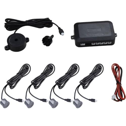 Car Warning Indicator Reversing-Radar Alert Parking Sensor 4Probes Beep Detector