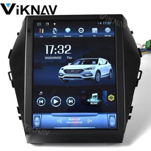 Car auto radio For Hyundai IX45 Santa fe 2013-2017 car GPS navigation multimedia player Android 10 vertical screen