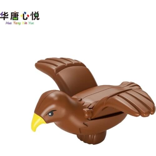 Big Size Animals Brown Eagle Cute Pet Decoration Building Blocks Educational Toys Childs Gifts Accessories Large Size Model Toy