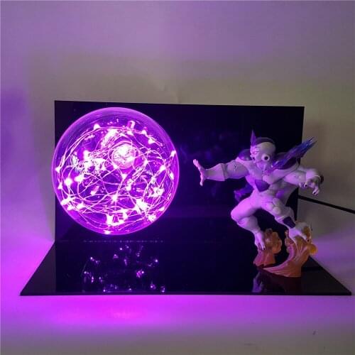 Dragon Ball Z Freeza Anime Light Led Flash Ball Decorative Night Light Bedroom Bedside Table Lamp Dragonball Friza Light MY