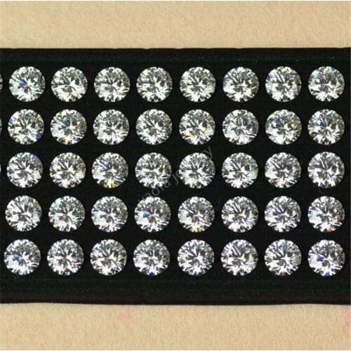 Loose Gemstones Moissanite Stones 3mm To 12mm D Color VVS1 Hot Selling Round Shape Diamond Excellent Cut Pass Diamond Tester