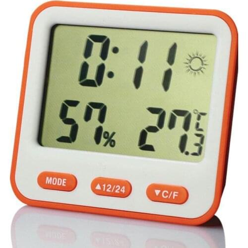 New Arrival Multi Functional Alarm Clock Digital LCD Temperature And Humidity Weather Forecast Student Bedroom Kitchen