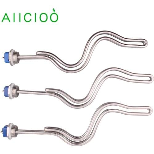 AIICIOO 1 INCH BSP/NPT Fold back Tubular Immersion Heater for Boiler Heater 32mm Thread 240v 4500w 5500w 6500w