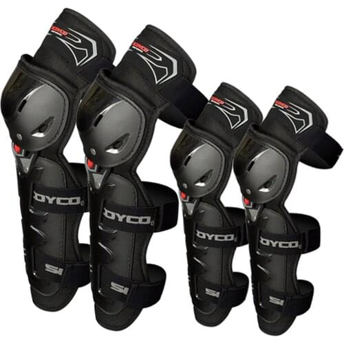 4PCS Motorcycle Knee Pads and Elbow Pads Protector Motorcycle Motocross Riders Protective Equipment Moto Racing Guard Safety
