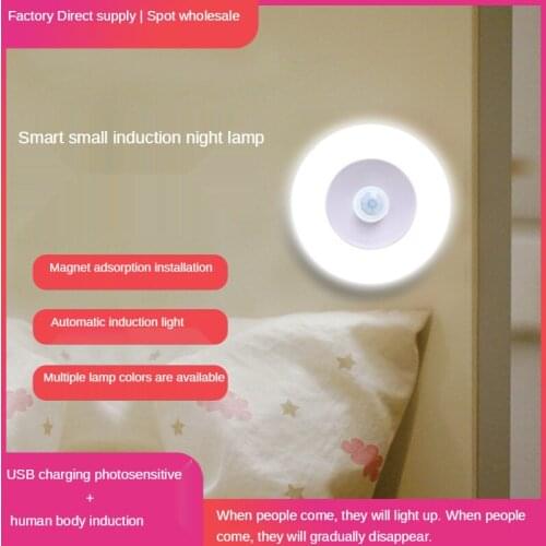 Night Lamp Led Night Light with Body Motion Sensor Bedroom Decor Wall Lamp Cabinet Light Staircase Closet Room Aisle Lighting