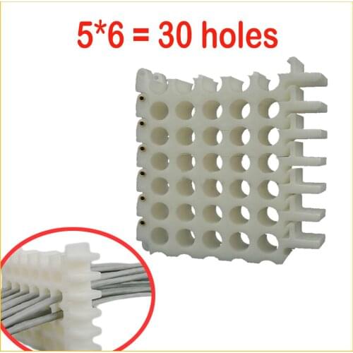 Cable Manager Wire Storage 30 Holes Cable Comb Tool Network Cable Management for Computer Room Line Helper Cable Holder