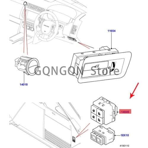 CAR seat memory switch 2013-2021lan dro ve rra nge rov er ran ger ove rsp ort switch assembly fog lamp switch steering switch co