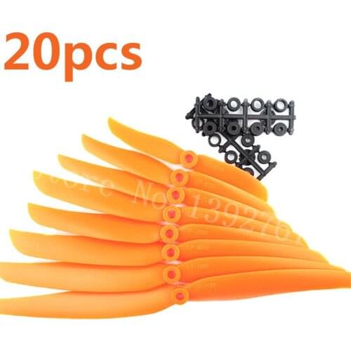 20pcs/lot EP 8x6" 8060 / 7035 / 8040 / 9050 / 1160 Electric Propellers Props For RC Aircraft Replace GWS Direct Drive With Ring