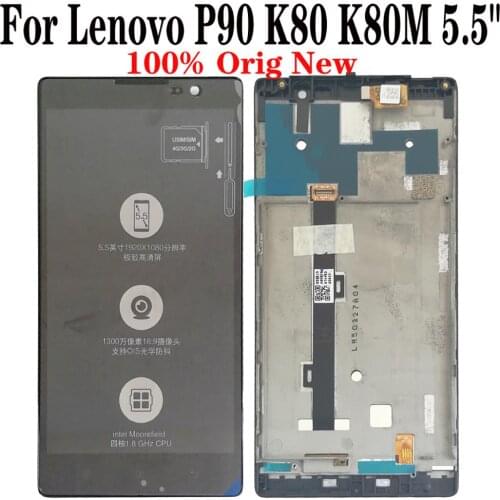 Shyueda 100% NEW with frame For Lenovo P90 K80 K80M 5.5" LCD Display Touch Screen Digitizer