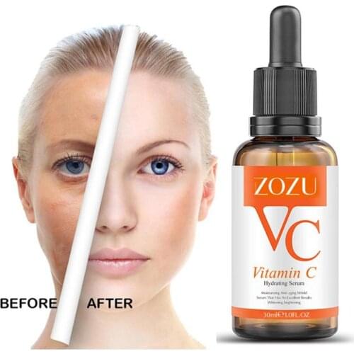 Vitamin C Face Serum VC Hyaluronic Acid Shrink Pore Whitening Skin Face Dry Moisturizing Care Cream N5S5