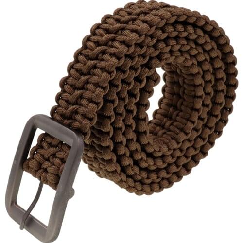 Tactical 550 Paracord Parachute Cord Waist Belt Survival Woven Belt Camping Hunting Hiking Survival Emergency With Metal Buckle