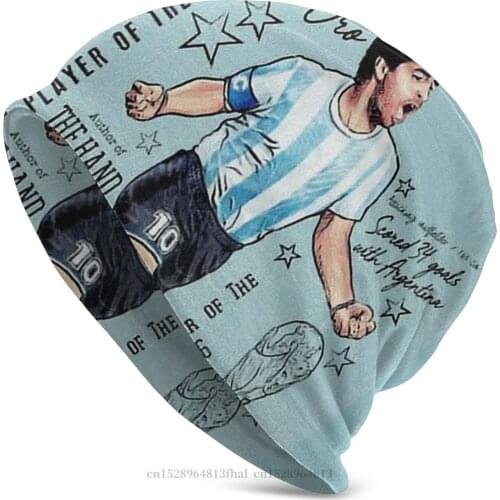 Diego Armando RIP Mourns The Golden Kid Winter Warm Beanie Hats D Maradona Knit Hat Bonnet Skullies Beanies Caps Men Womens
