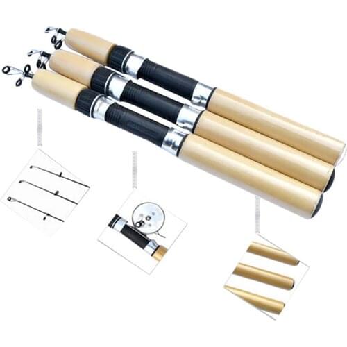 Fishing Rods Ultra-Light Winter Fishing Rod Ice Fishing Rod Fishing Reel Ice Hook Proof Telescoping Pole Tackle Spinning Casting