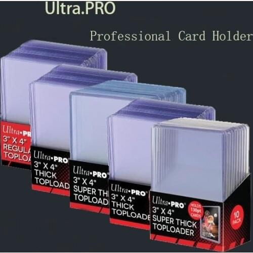 Ultra Clean 3" x 4" Clear Regular Top Loaders 25 Total Clear Sleeves Sports Cards 35PT Rigid PlasticToploader Card Protector