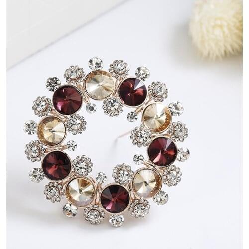 Vitage Style Brooch Pin for Womens Multicolor Garland Pins Clothes Scarf Buckle Garment Accessories Fashion Jewelry Gem Gifts