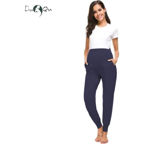 Womens Clothing Maternity Pants Skinny Super Stretch Soft Pregnancy Long Pants Regular Maternity Leisure Pants