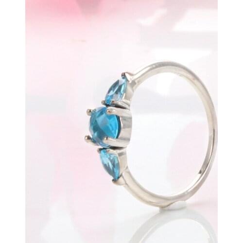 Bewill Valentines Day S925 Sterling Silver Condensed Frost Glimpse Ring For Women Fashion Original Jewelry Gift