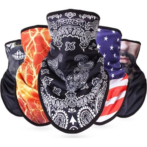 Winter skiing mask with full-face face protecting face men and women warm and heavy cycling equipment