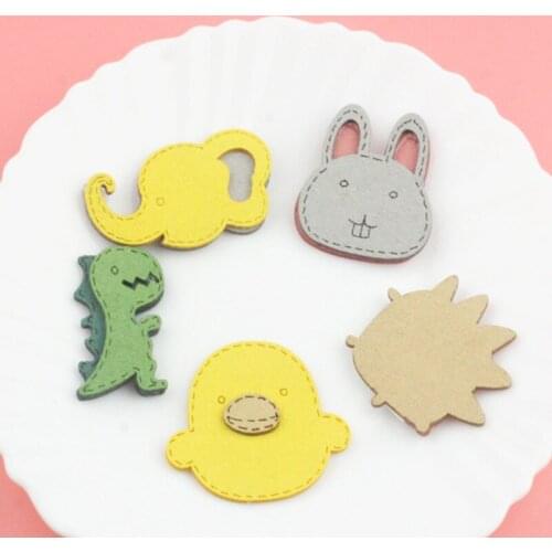 10pcs/lot DIY Cute animal Padded Patches Appliques For Clothes Sewing Supplies DIY Hair Decoration